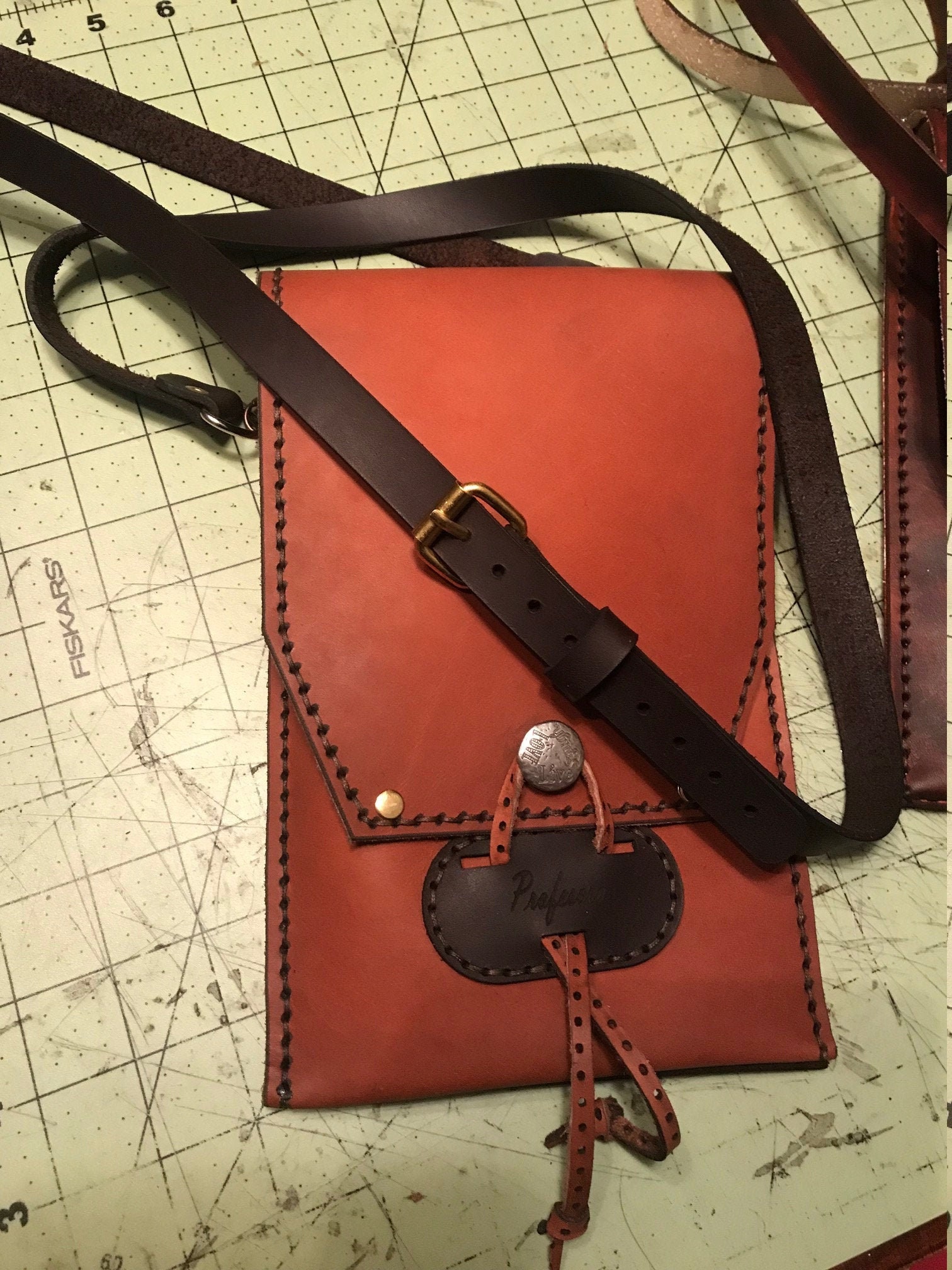 DIY Leather EDC Cross Body Bag/ Satchel Pattern in Svg and Pdf Formats ...