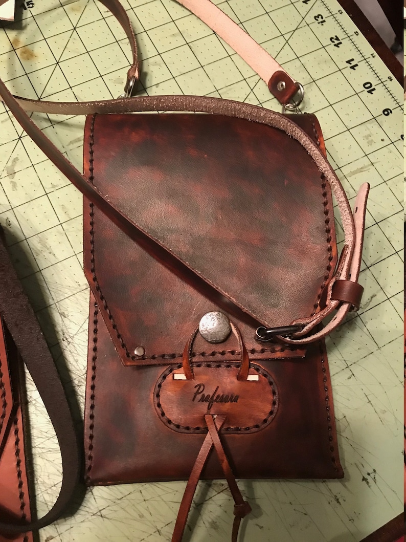 DIY Leather EDC Cross Body Bag/ Satchel Pattern in svg and pdf Etsy