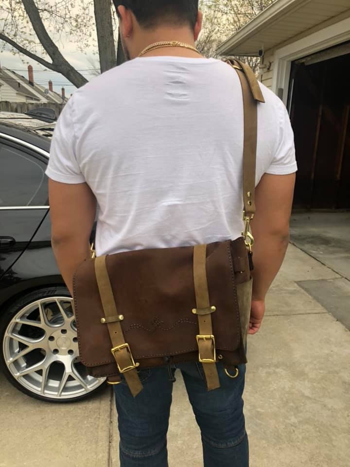 Leather Lumbar Day Pack Disc Golf Messenger Bag Pattern in Etsy UK