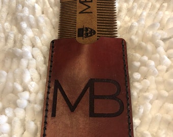 DIY Pattern to Create a Beard Comb Pouch in PDF and SVG Formats for Hand or Laser Cutting