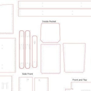 MODÈLE pour créer un vintage Swiss Army Medic Bag Fichiers SVG et PDF inclus pour la découpe à la main ou au laser image 10