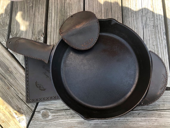 DIY Leather Cast Iron Skillet and Pans Hot Handle Holders in PDF and SVG  Formats 