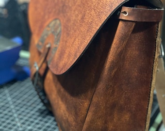 DIY Vintage Leather US Mail Bag Pattern in Pdf and Svg Formats for