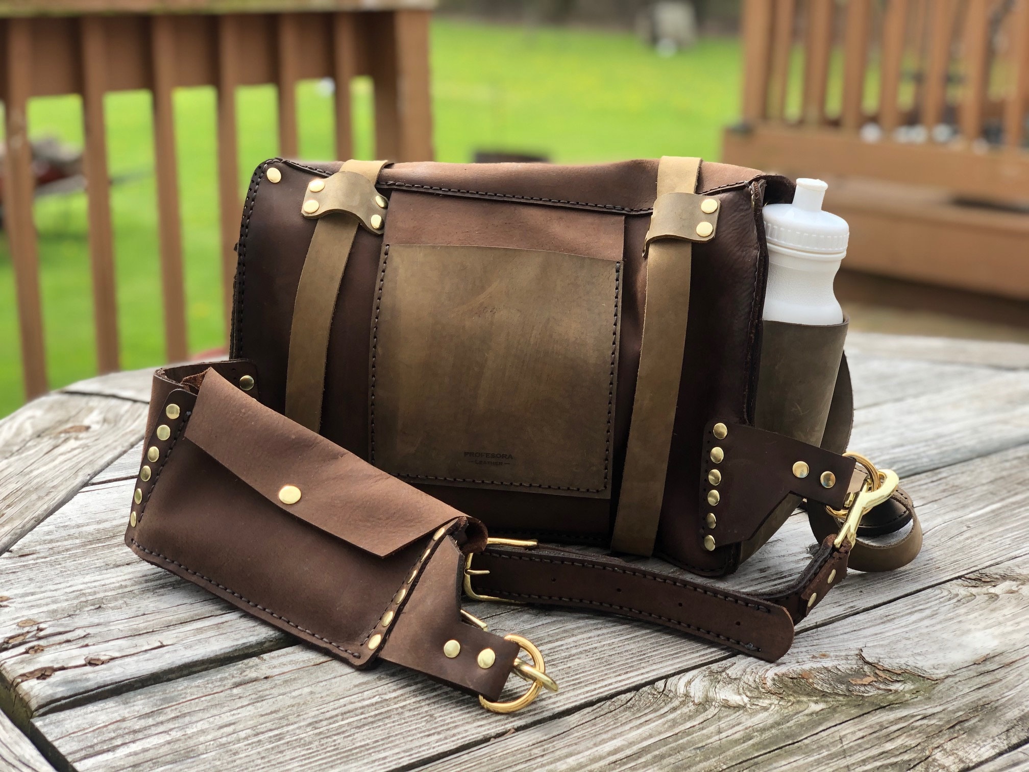 Leather Lumbar Day Pack Disc Golf Messenger Bag Pattern in Etsy UK