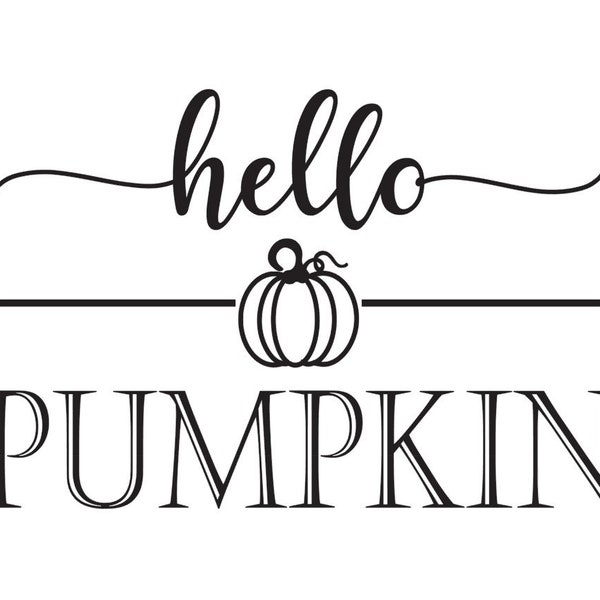 Hello Pumpkin PNG, Fall, Halloween PNG, Digital Download,Sublimation, svg, png, jpeg