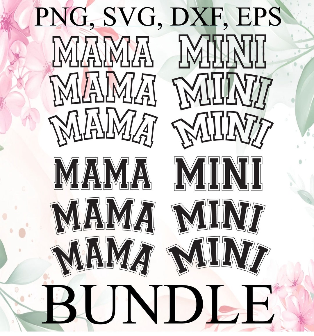MAMA Varsity Arched Outline SVG, Mama Png, Mama Svg, Mama Svg Png Dxf ...