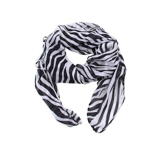 Zebra gedruckt langen Schal