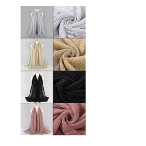 Shiny Shimmer Glitter Sparkly Plain Colour Sciarpa Hijab Scialle Wrap