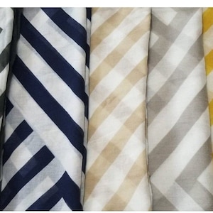 Striped Cotton Scarf