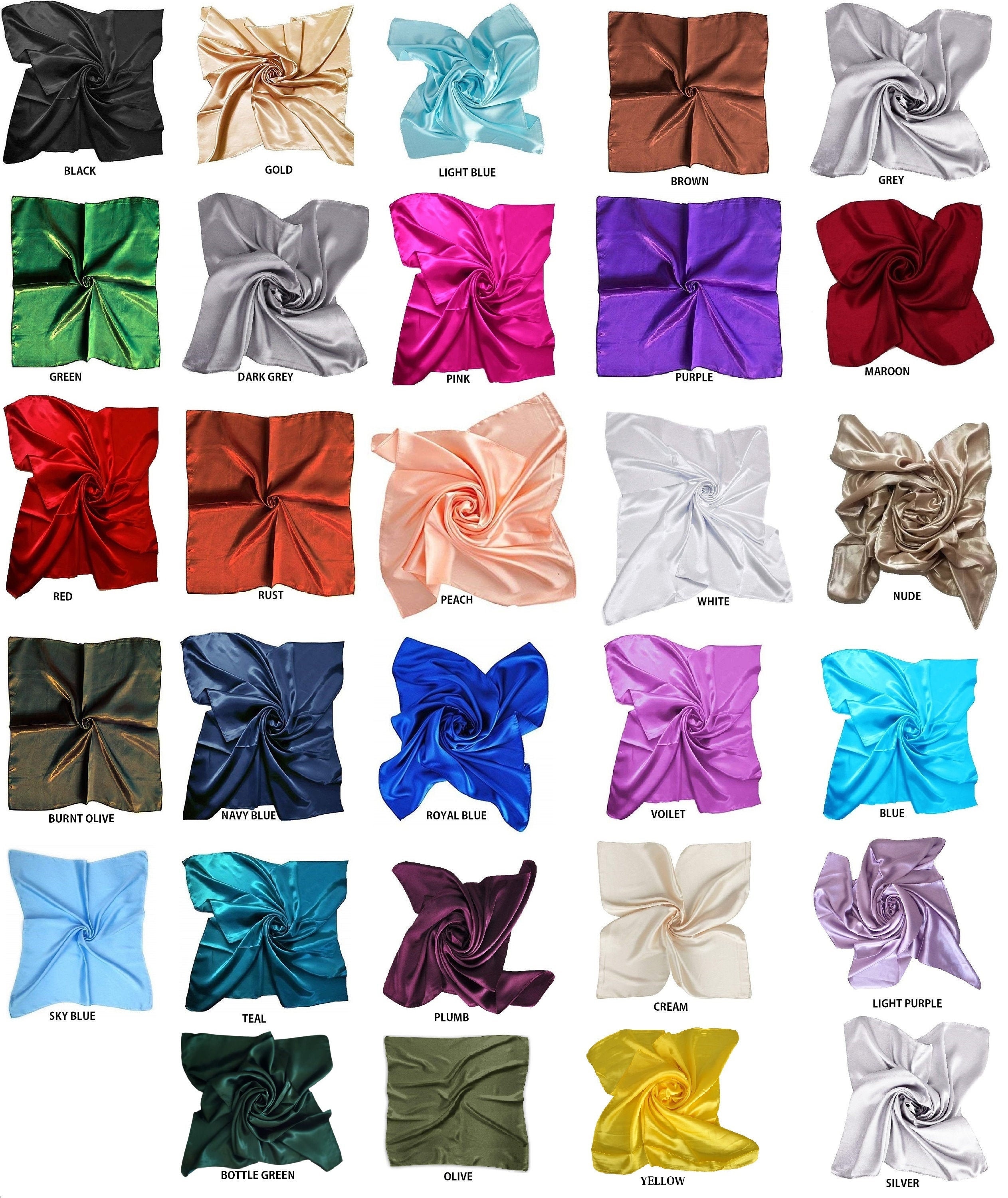 Square Satin Scarf UK