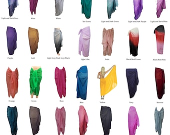 Großer Sarong aus 100 % Baumwolle, Wickelkleid, Schal, Stola