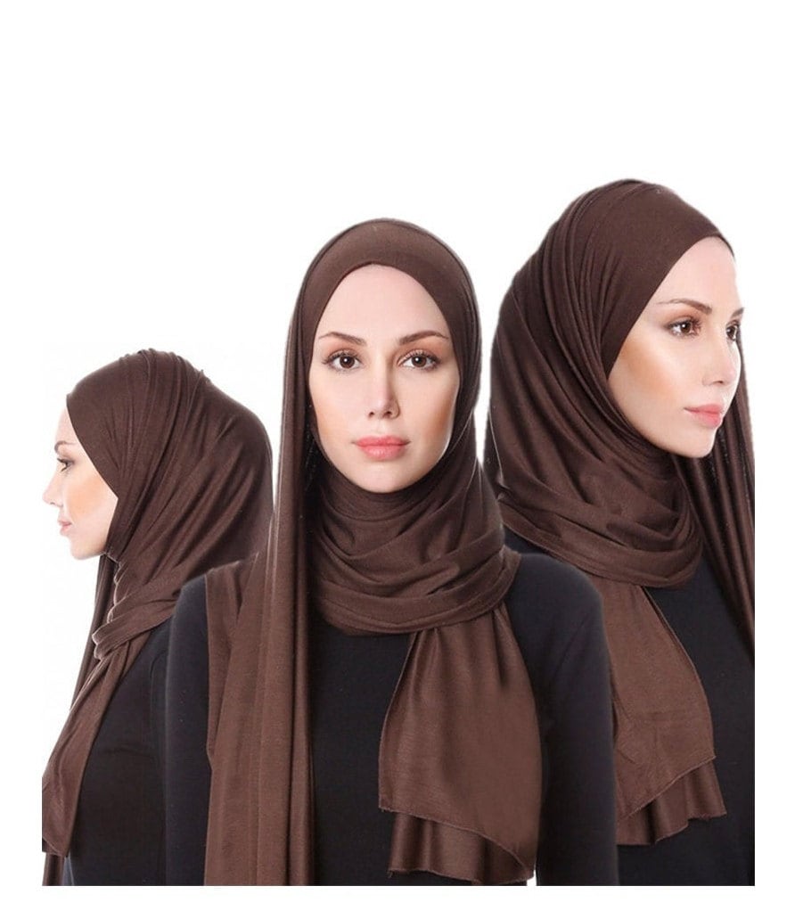 High Quality Jersey Stretchy Hijab Large Plain Maxi Scarf Shawl