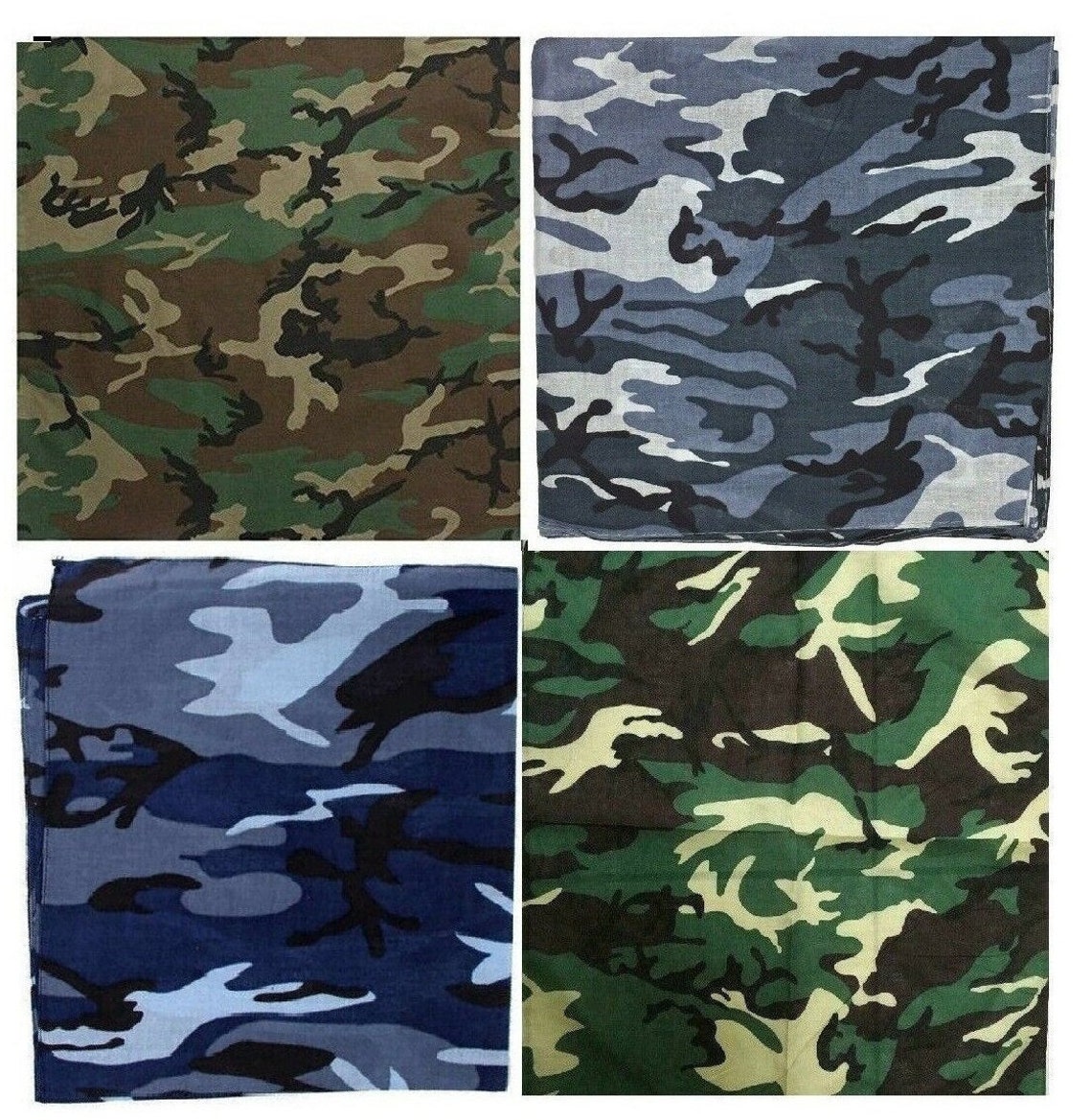 Camo Military Bandanas, Army Camouflage Headwraps, Military Head ...