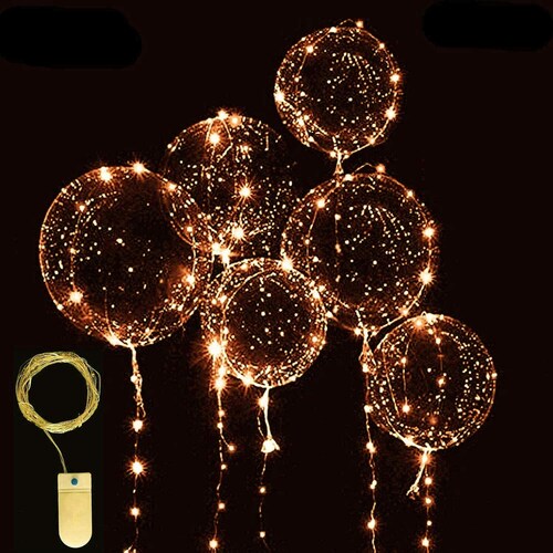 Warm White LED Light up Balloons With 20 Leds Fairy Warm White Etsy