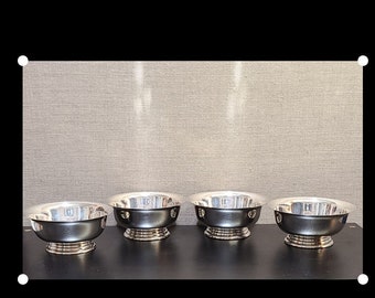 Vintage Paul Revere Bowls Silverplated E.P.C. Armor Silver Co. Vintage Silver Plated Bowls Vintage Silver Serving Bowls