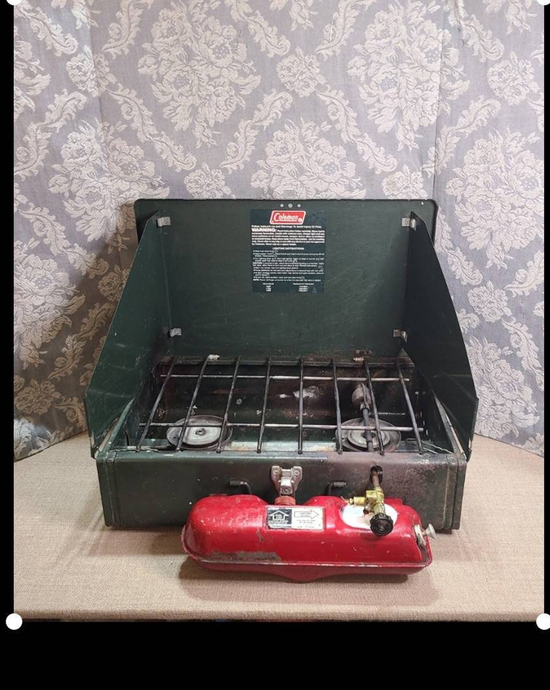 Vintage Coleman Duel Propane Burners Camping Stove 425F Etsy