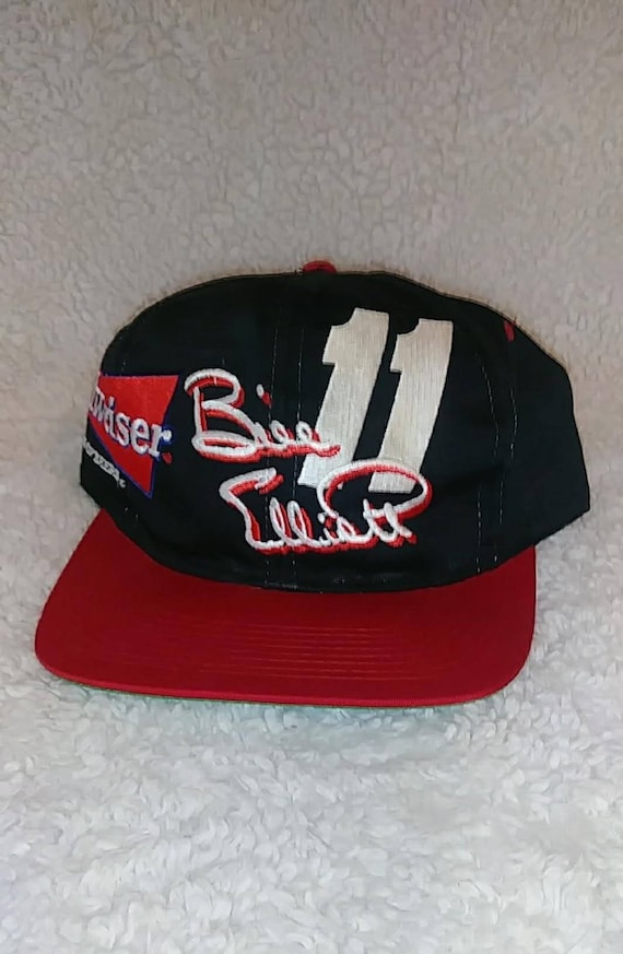 Vintage Bill Elliott #11 Budweiser Racing Hat Vin… - image 1