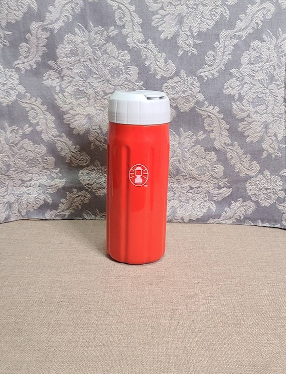 Vintage Coleman Lantern Water Bottle Insulated Rubber Sleeve 