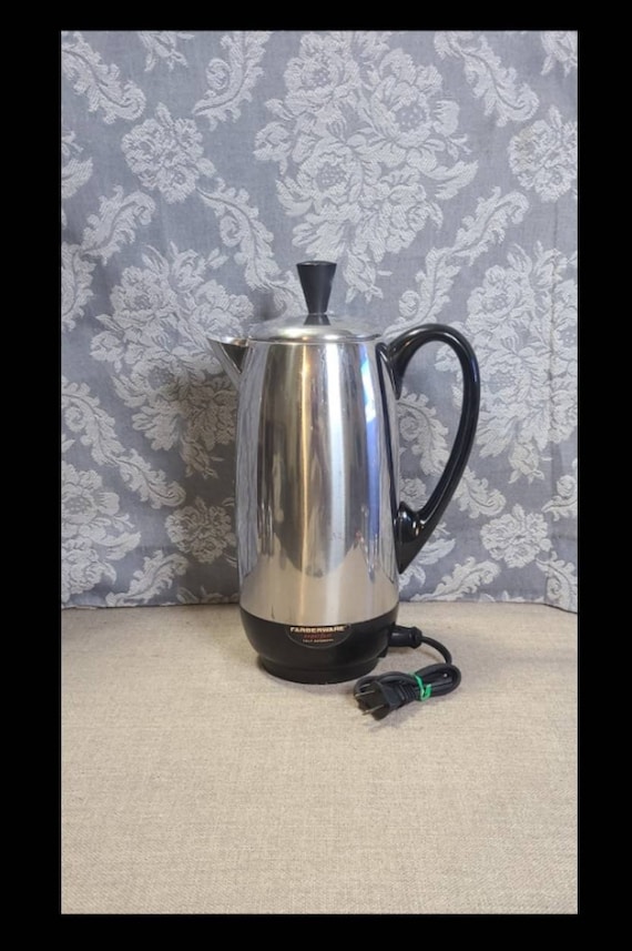 Vintage Farberware Superfast 2-12 Cup Percolator Coffee Pot 142 Bronx NY  USA 