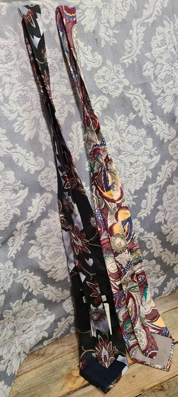 Vintage JT Beckett Silk Necktie Multicoloured Nec… - image 4