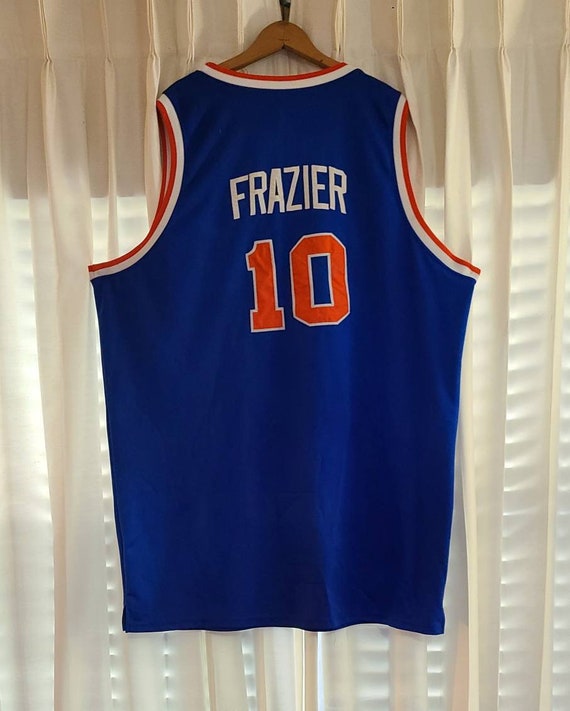 Walt Frazier Autographed Mitchell & Ness New York Knicks Hardwood