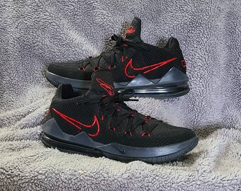 Nike Lebron XVII 17 Low bred Black Red 