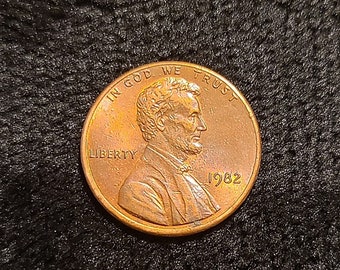 1982 Small Date Zinc Lincoln RD Penny 2.59g DDO DDR Lincoln Memorial Pennies Error Lincoln Pennies Small Date Zinc Coated Pennies