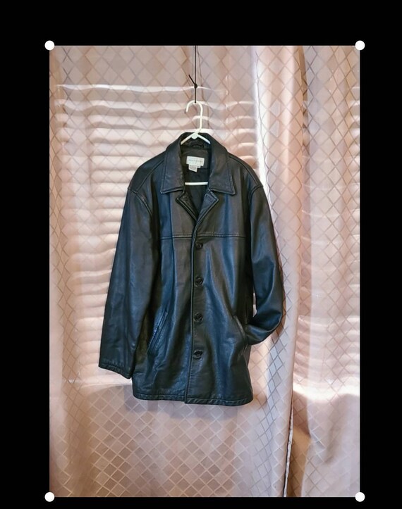 Vintage Paradox Black Leather Jacket Mens Leather