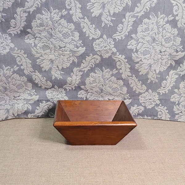 Square Wooden Bowl Etsy
