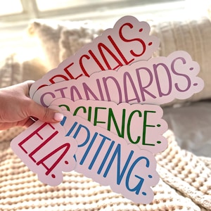 White Board Custom Magnetic Labels, White Board Custom Magnet Labels, first year teacher, classroom decor, teacher gift, classroom design
