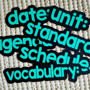 White Board Custom Magnetic Labels, White Board Magnet,first year teacher,classroom decor,school gift, last minute gift,teacher appreciation immagine 4