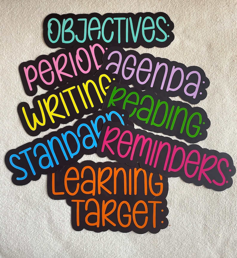 White Board Custom Magnetic Labels, White Board Magnet,first year teacher,classroom decor,school gift, last minute gift,teacher appreciation immagine 2