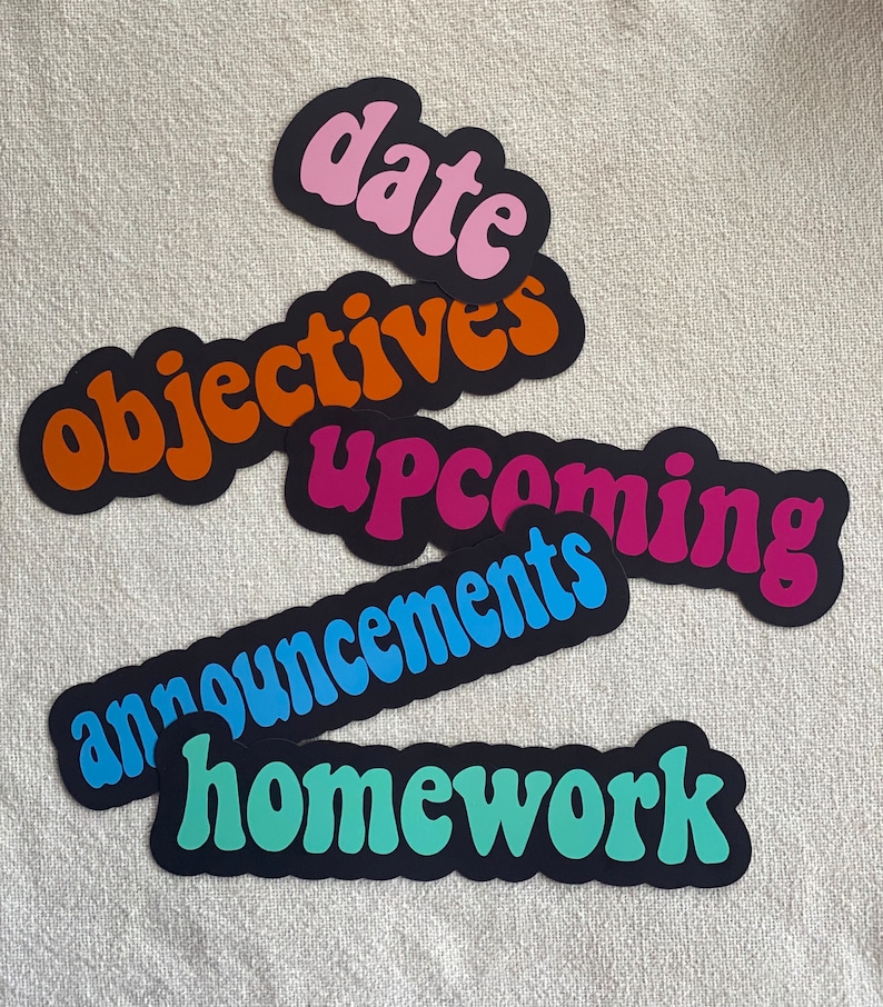 White Board Custom Magnetic Labels, White Board Magnet,first year teacher,classroom decor,school gift, last minute gift,teacher appreciation immagine 7