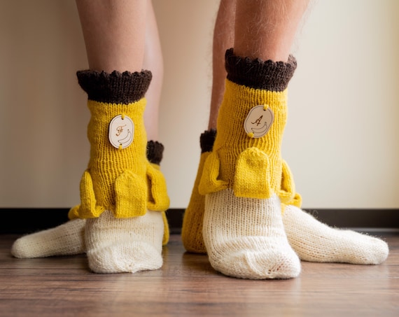 bananen sokken breien