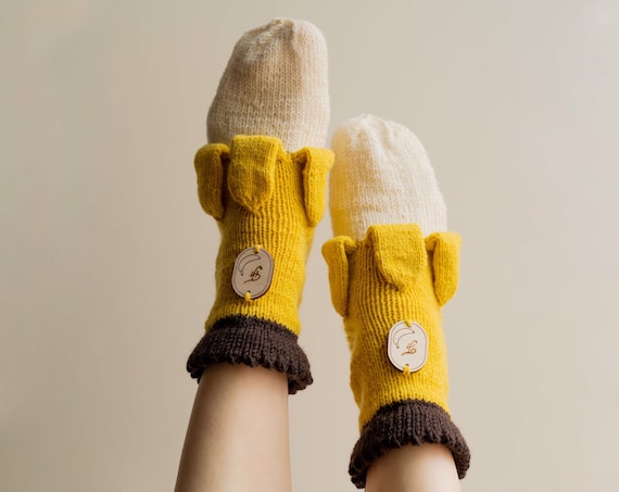 bananen sokken breien