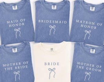 Bridal Party Shirt for Matching Bridesmaid Proposal Gift from Bride, Maid Matron of Honor Wedding Party Bachelorette Shirts