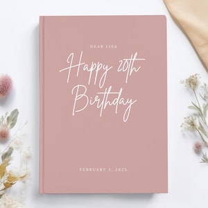 Custom Birthday Guest Book Birthday Letters 30th Birthday Party Personalized Guest Books 60th Birthday Book Milestone Birthday Sweet Sixteen