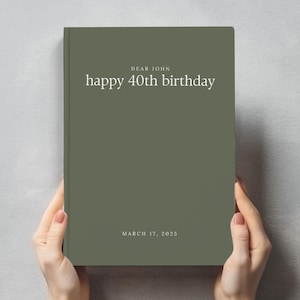 Libro de visitas de cumpleaños personalizado Cartas de cumpleaños Fiesta de cumpleaños número 30 Libros de visitas personalizados Libro de cumpleaños número 60 Cumpleaños importante Dulces dieciséis