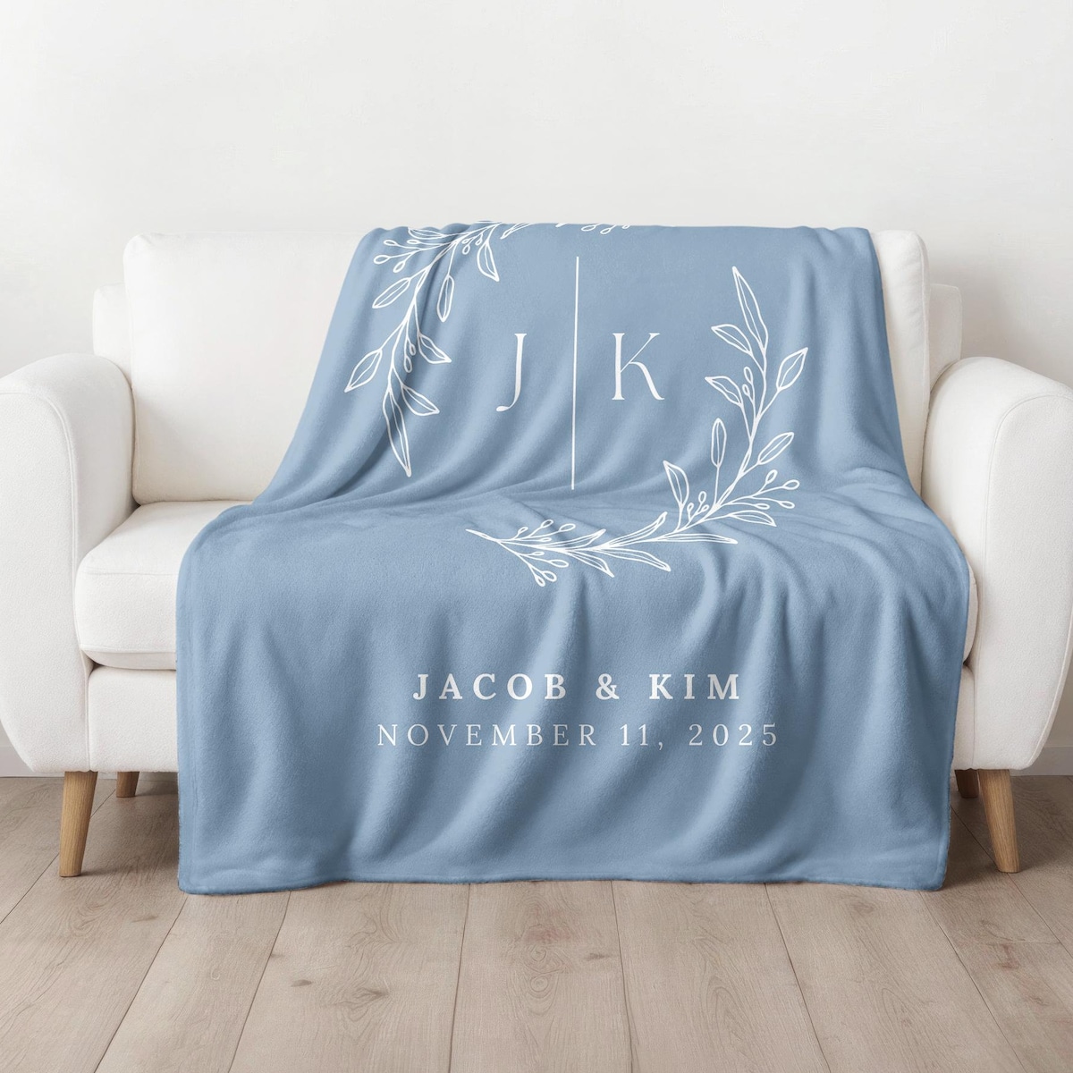 Personalized Throw Couples Blanket
