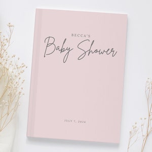 Baby Shower Guest Book Baby Shower Book Baby Keepsake Baby Shower Sign in Book Personalized Book Wishes for Baby Custom Baby Shower Gift