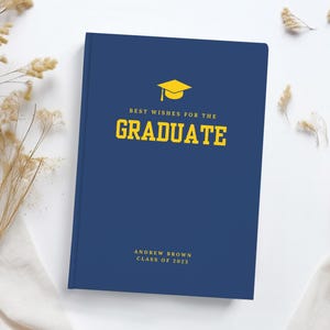 Graduation Party Guest Book Class of 2025 Grad Party Book High School Grad Party Gift Keepsake College Graduation Custom Guest Book