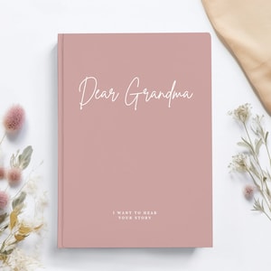 Grandma Story Journal Keepsake Gift Grandma I Want To Hear Your Story Memory Journal for Grandma Birthday Gift Personalized Journal Custom