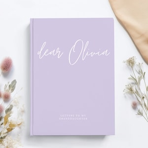 Regalo de recuerdo para nieta Cartas a mi nieta Diario personalizado Cuaderno de tapa dura personalizado Cartas de regalo de la abuela