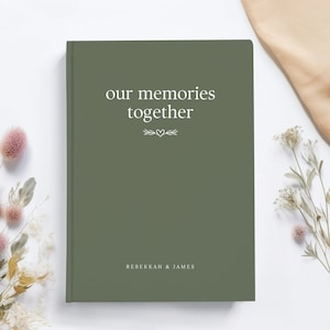 Personalized Journal 1st Anniversary Gift Couples Journal First Anniversary Gift for Husband Memories Together Little Book of Us Couple Gift