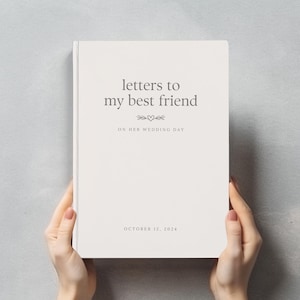 Regalo de bodas para mi mejor amiga Diario de bodas personalizado para mi mejor amiga Regalo de recuerdo de boda moderno para la novia Regalos de boda personalizados