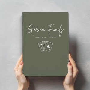 Libro dei punteggi per la serata di gioco in famiglia Regalo per gli amanti dei giochi da tavolo Regalo di nozze per coppie Serata di gioco Regalo di divertimento in famiglia Regali per la famiglia