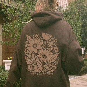 Sweat à capuche fleurs sauvages pull fleurs sauvages sweat à capuche cottagecore sweat à capuche botanique sweat à capuche fleur sweat à capuche végétal cadeau amoureux des fleurs