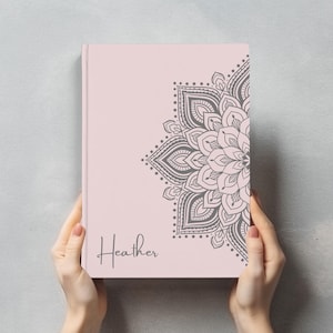 Mandala Personlig Journal Inbunden Namnjournal Meditationsdagbok Anpassad Anteckningsbok Yogalärargåva Anpassad Journal Uppskattningsgåvor