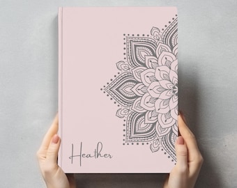 Mandala Personlig Journal Inbunden Namnjournal Meditationsdagbok Anpassad Anteckningsbok Yogalärargåva Anpassad Journal Uppskattningsgåvor