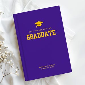 Graduation Party Guest Book Class of 2025 Grad Party Book High School Grad Party Gift Keepsake College Graduation Custom Guest Book